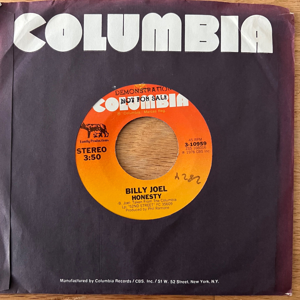 Billy Joel - Honesty / 1. US-Press. 1979 - (M-/VG+)