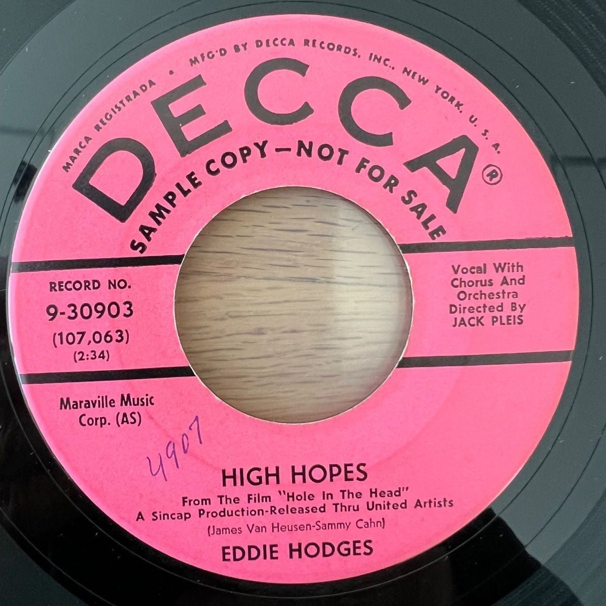 Eddie Hodges - High Hopes / US-Promo 1959 - Pop / R'n'R - (VG++/Neutral)