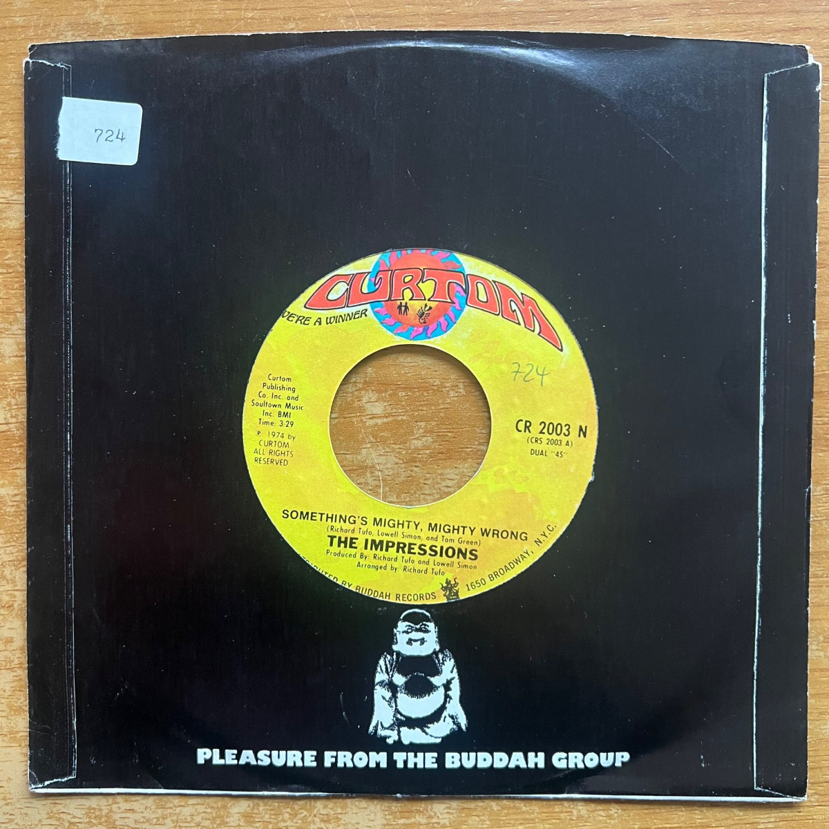 Impressions - Something's Mighty, Mighty Wrong / 1er pressage US. 1974 - (M-/VG+)