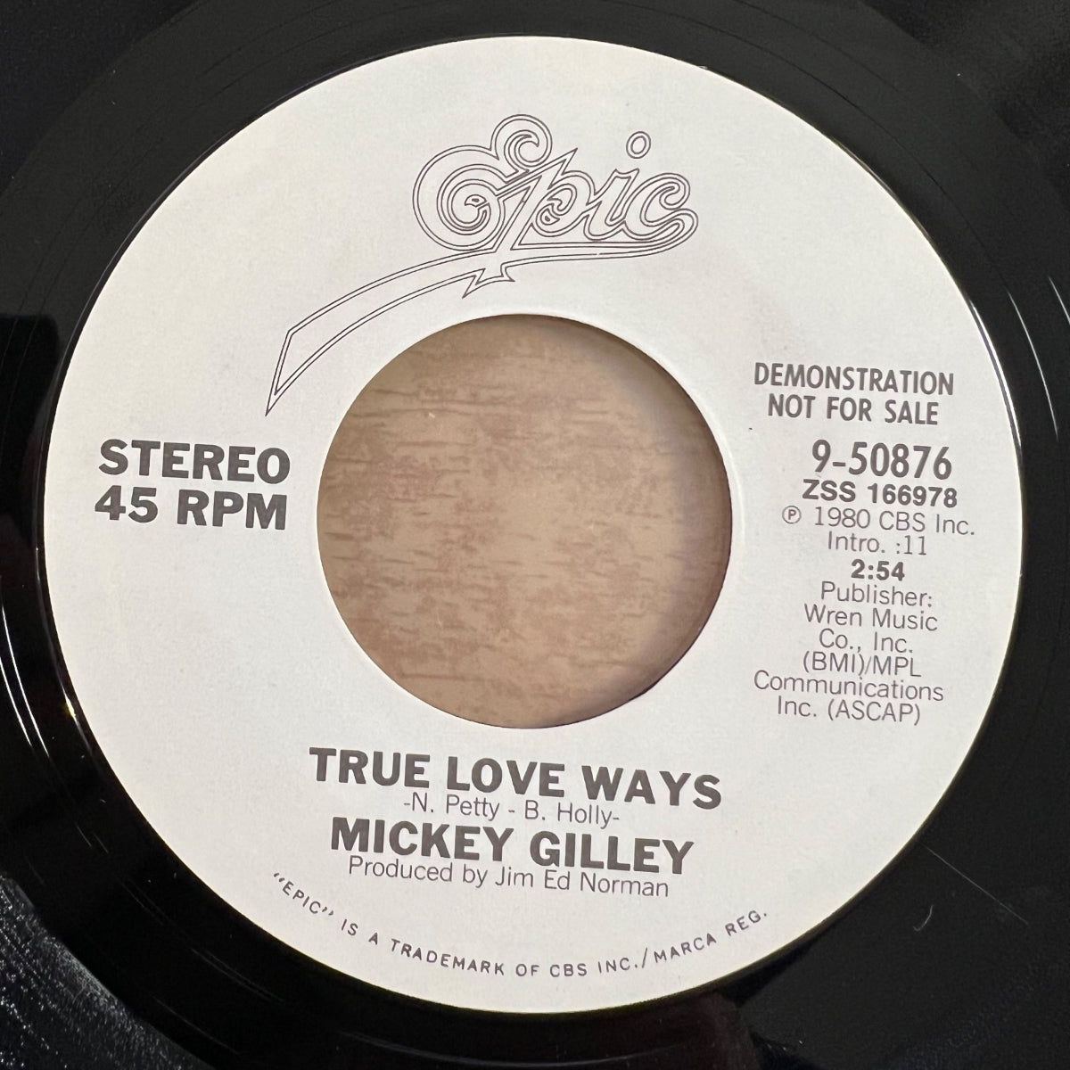 Mickey Gilley - True Love Ways / US-Promo 1980 - (M-/Neutral)