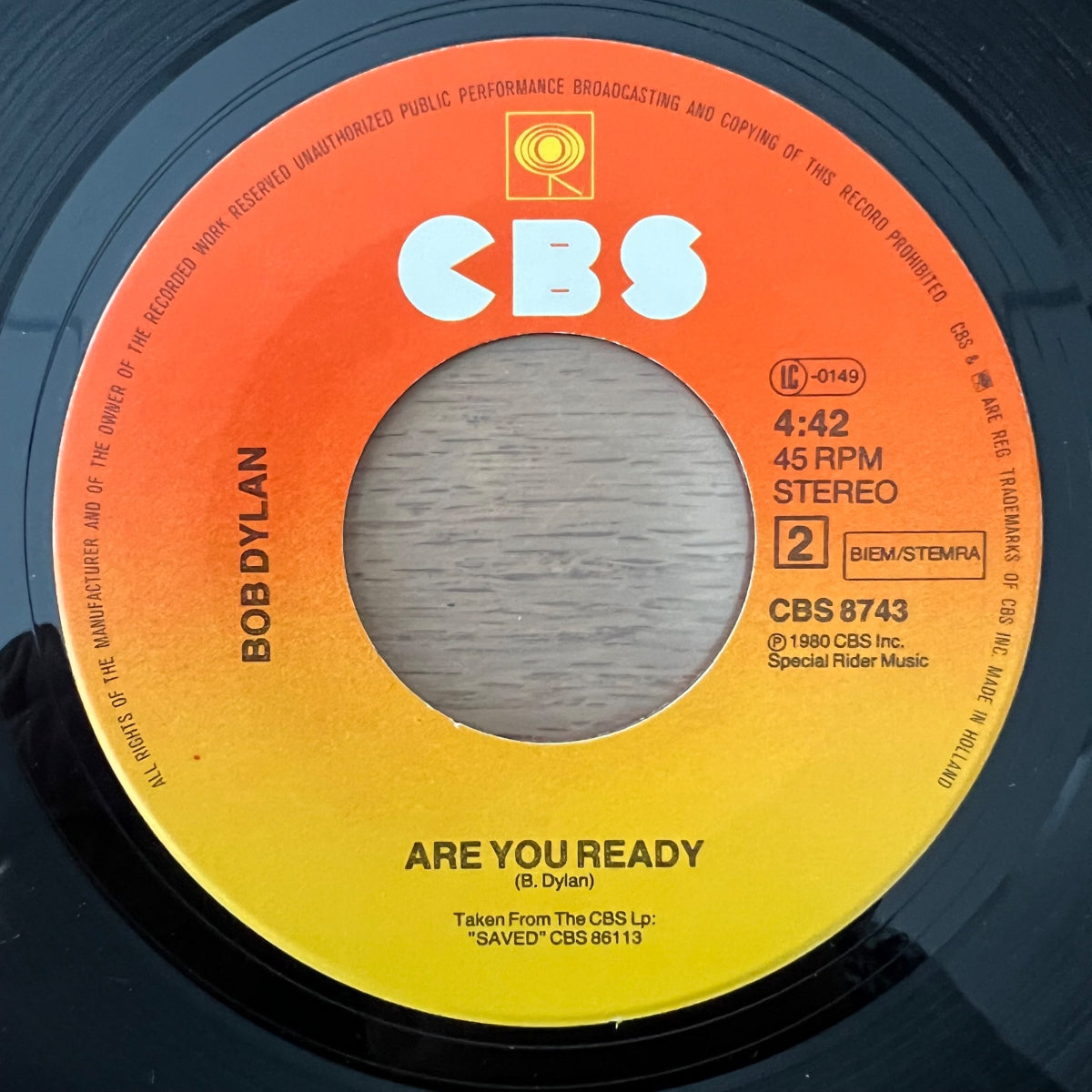Bob Dylan - Saved / 1. NL-Press. 1980 - (M-/VG++)