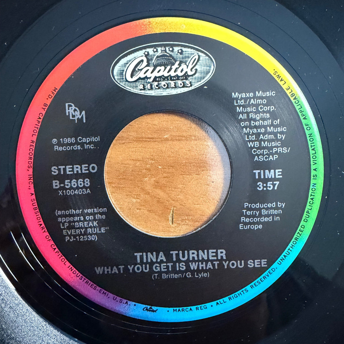 Tina Turner - What You Get Is What You See / 1. US-Press. 1987 - (M-/M-)