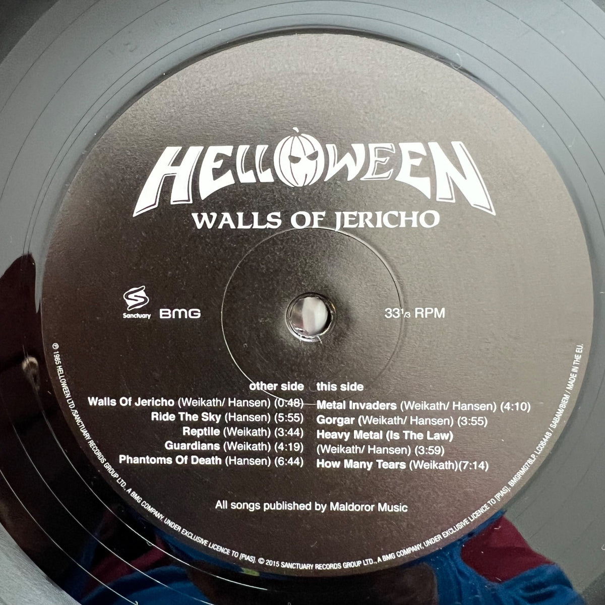 Helloween - Walls Of jericho / EU-Press. 2015 - 180gr. Vinyl - (M-/VG++)