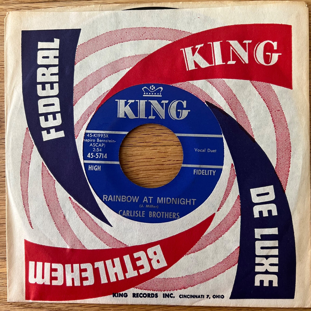 Carlisle Brothers - Rainbow At Midnight / 1. US-Press. 1963 - (VG++/VG++)