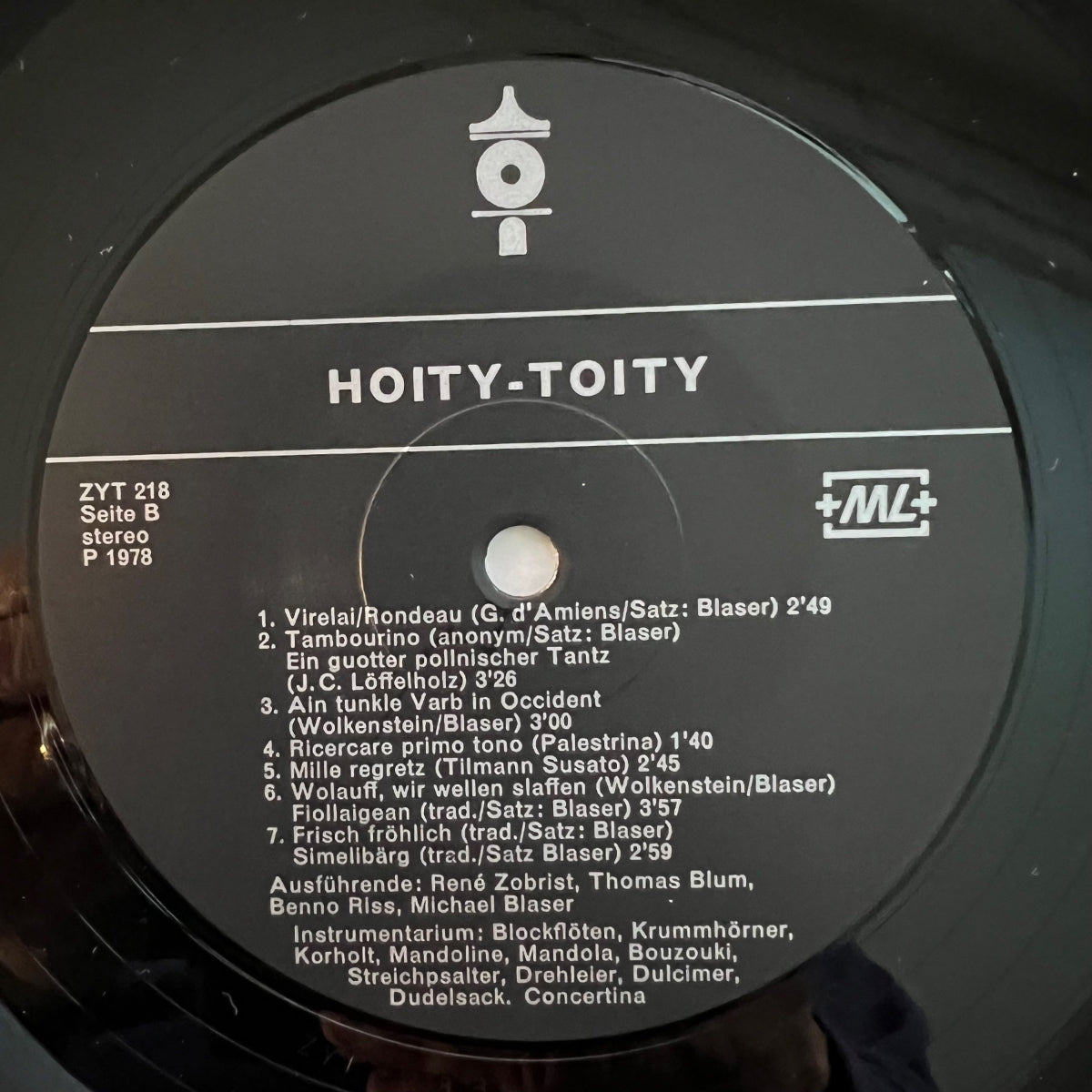 Hoity-Toity - Same / 1. Swiss-Press. 1978 - (M-/VG++)