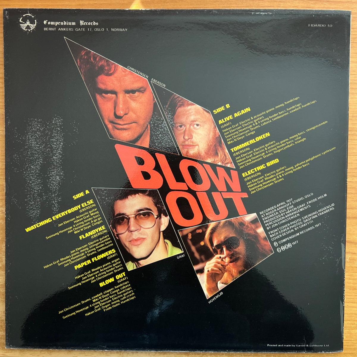 Håkon Graf, Jon Christensen.. - Blow Oot / 1. Norway 1977 - (M-/M-)