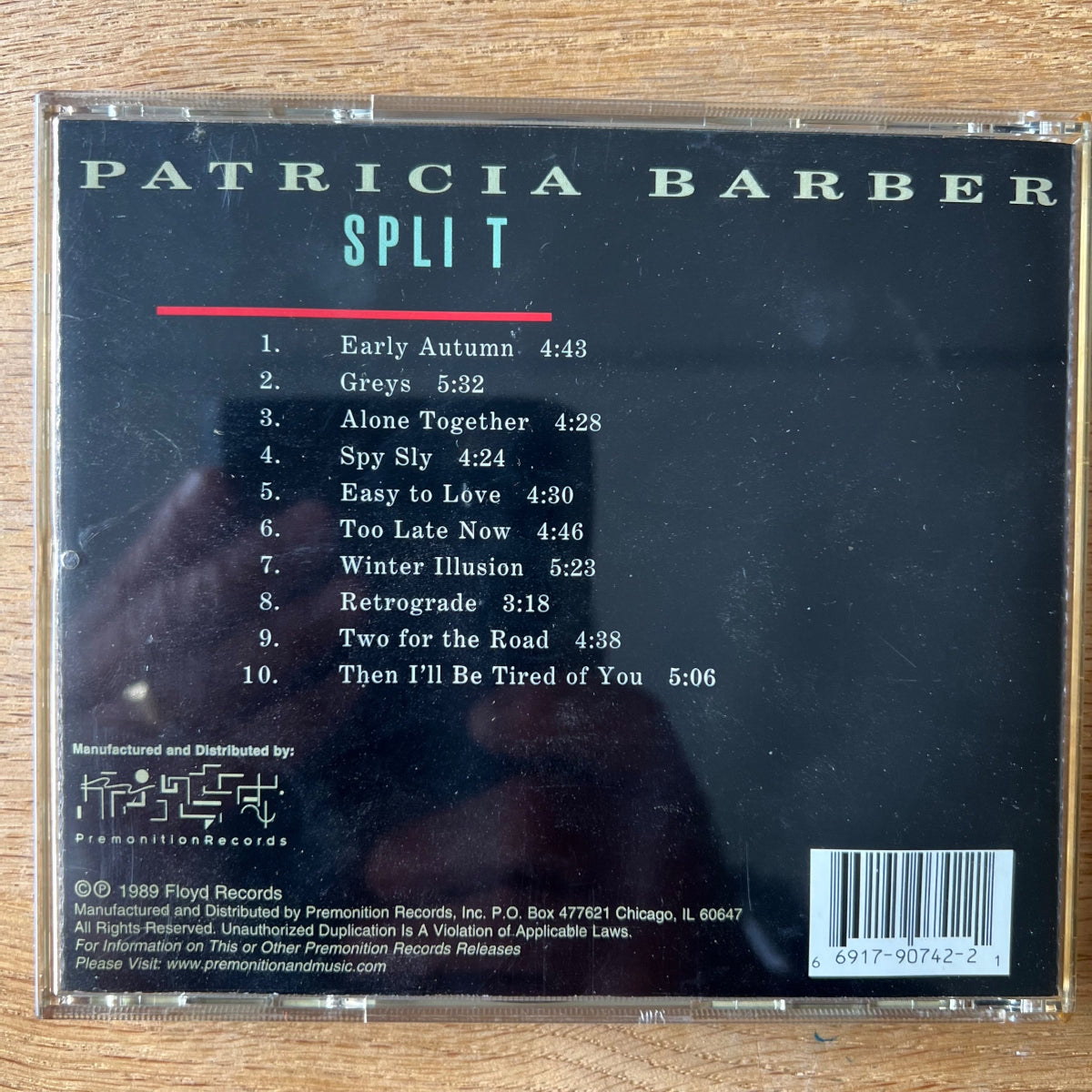 Patricia Barber - Split / CD - Pressage américain. 2004 - (M-/M-)