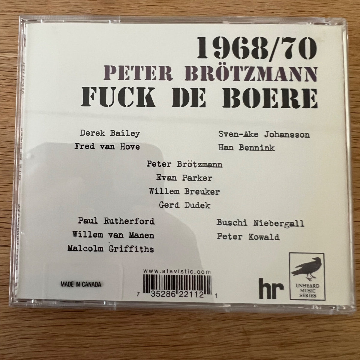 P. Brötzmann Group - Fuck De Boere / 1. Canada-Press. 2001 - (M-/M-)
