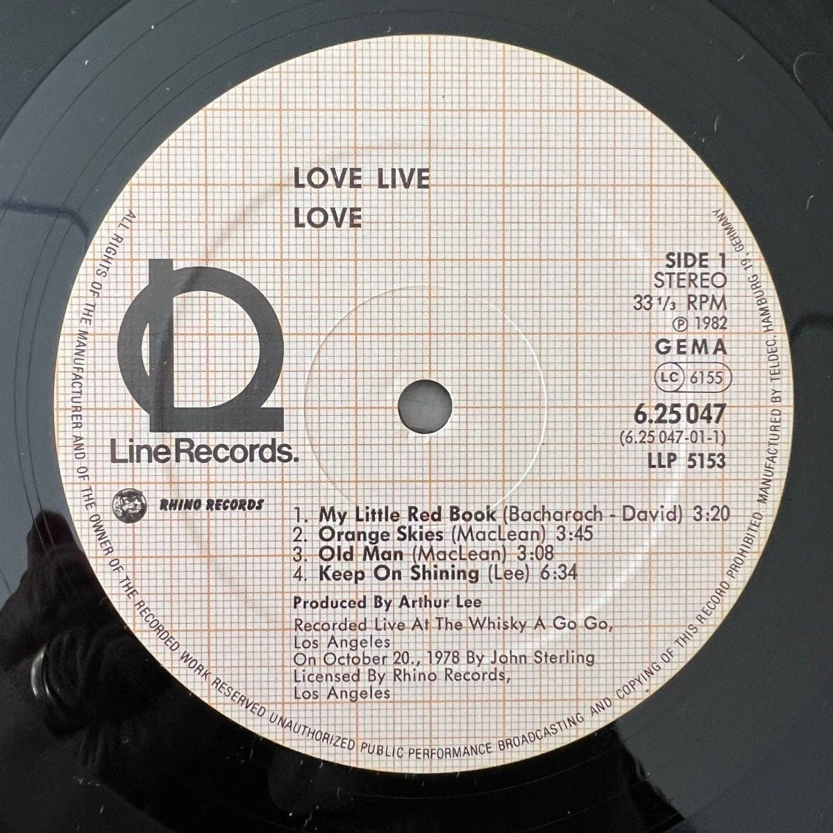 Love - Love Live / 1. D-Press. 1982 - (M-/VG+)