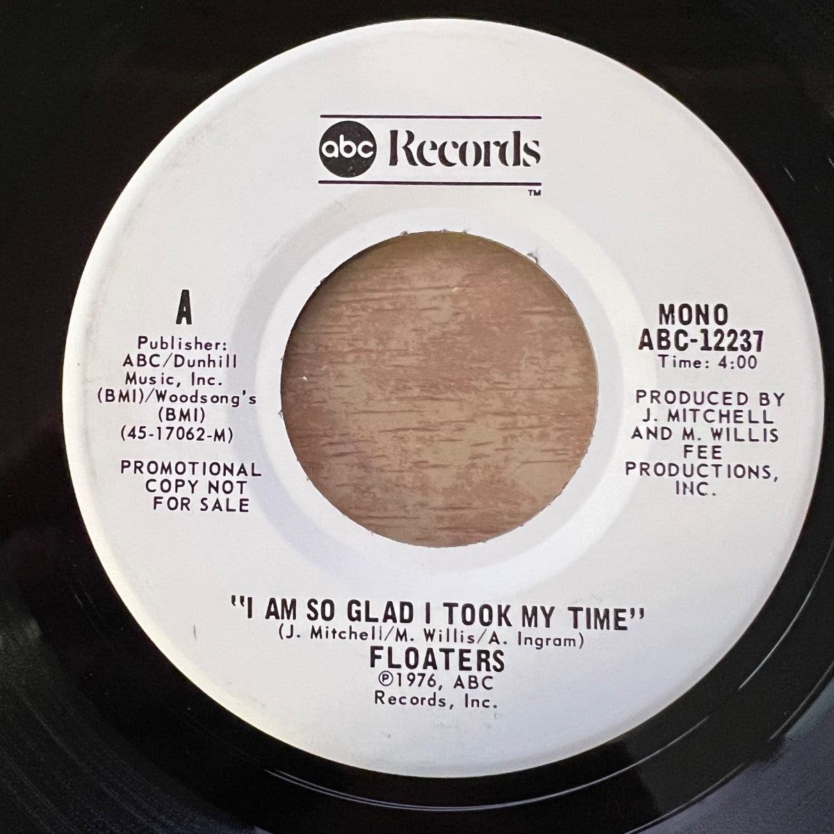 Floaters - I Am So Glad I Took My Time / Promo US 1976 - (M-/Neutre)