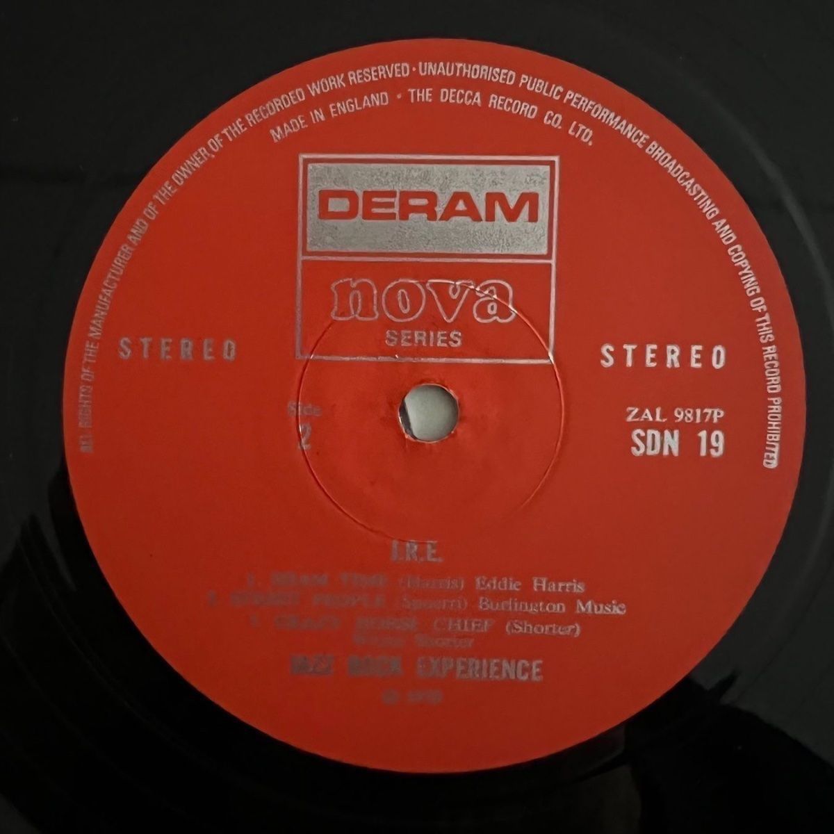 Jazz Rock Experience - J.R.E. / 1. UK 1970 - Swiss Jazz -. (VG++/VG++)