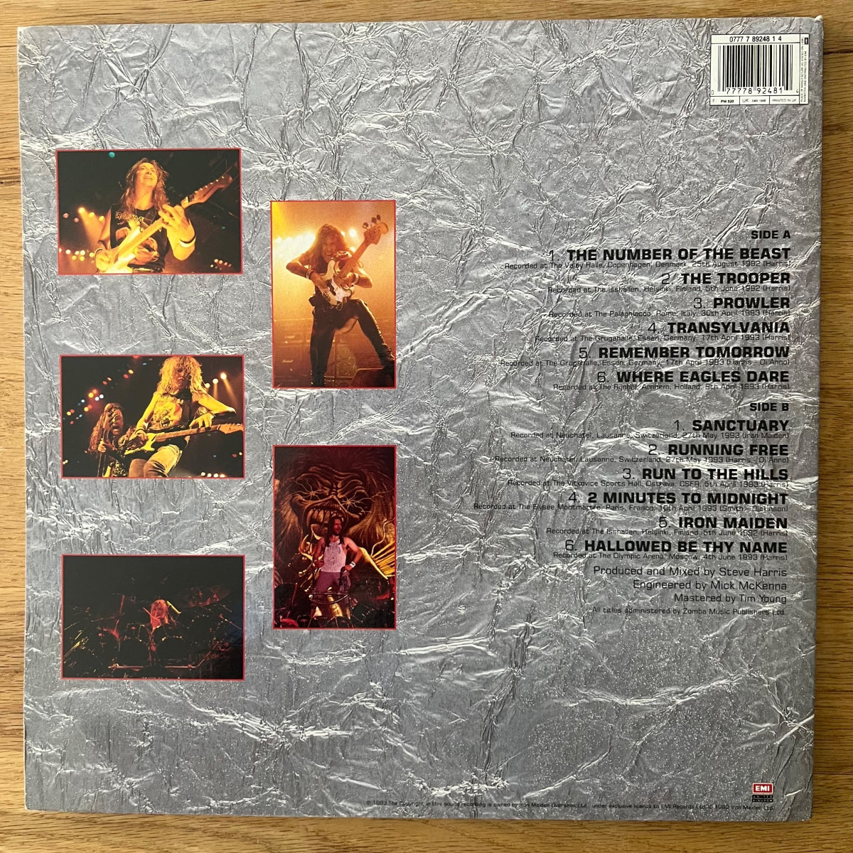 Iron Maiden - A Real Dead One / 1. UK-Press. 1993 - (M-/M-)