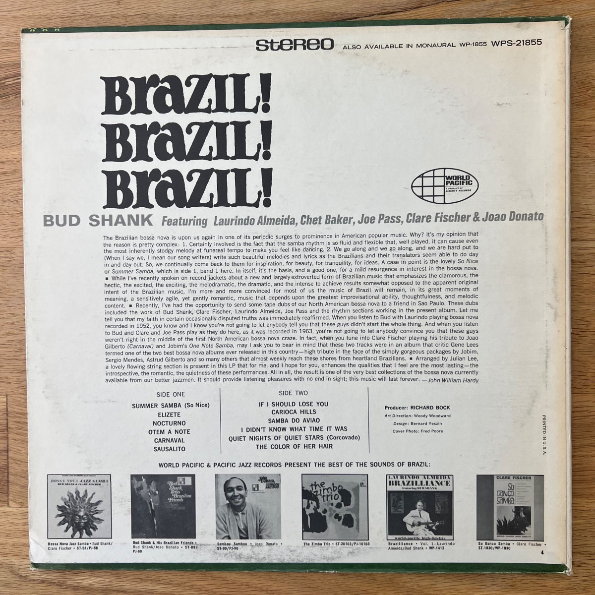 Bud Shank - Brazil! Brazil! Brazil! / 1. US-Press. 1966 - (M-/VG+)