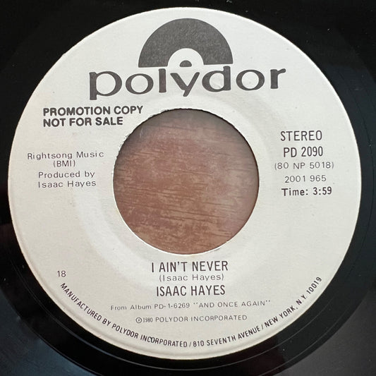Isaac Hayes - I Ain't Never / US-Promo 1980 - (VG++/Neutral)