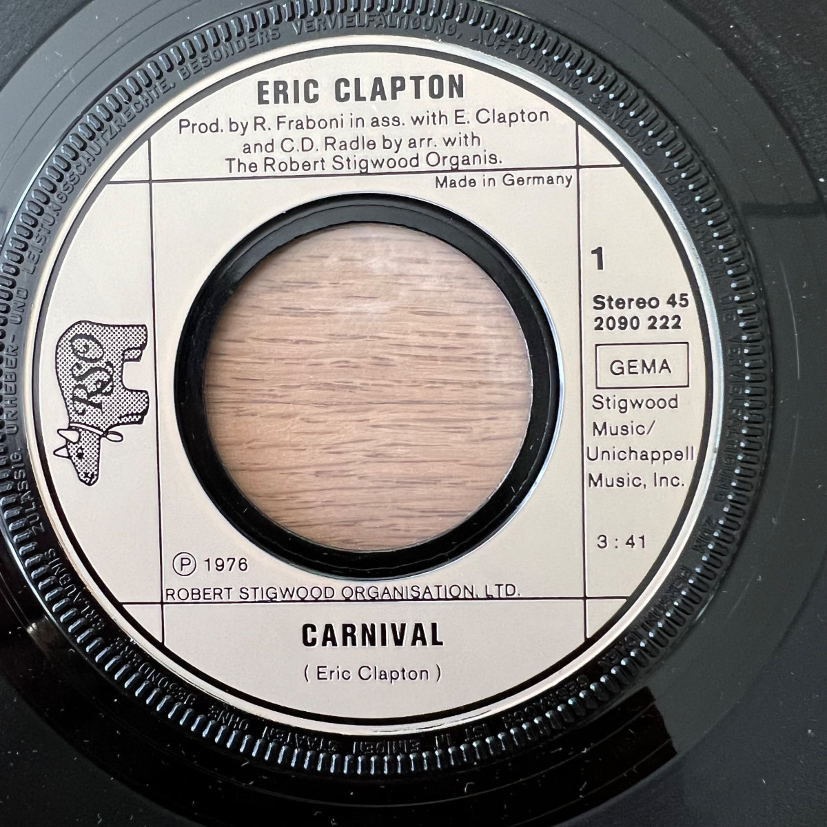 Eric Clapton - Carnival / 1. D-Press. 1977 - (M-/VG++)