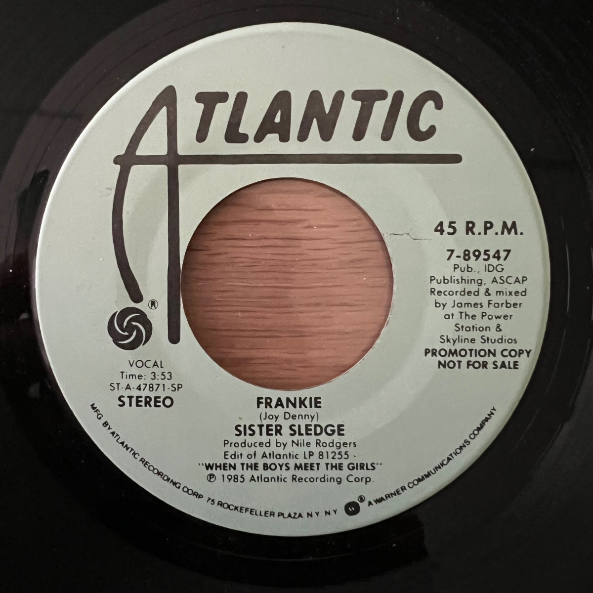 Sister Sledge - Frankie / US-Promo 1985 - (VG++/Neutral)