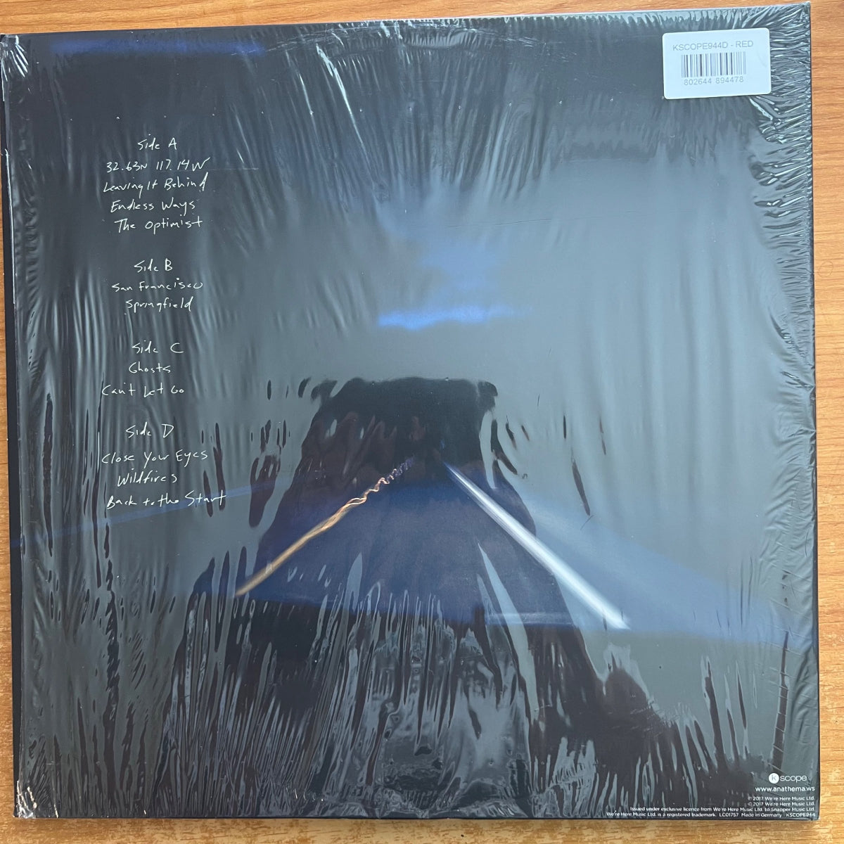 Anathema - The Optimist / 2 LP - 1. EU 2017 - Red Vinyl - (Mint & Sealed)