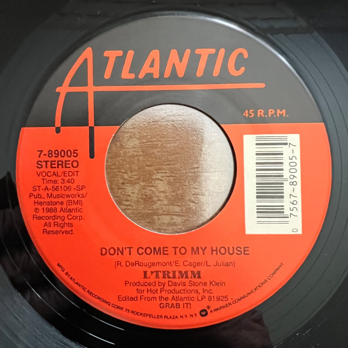 L'Trimm - Cars With The Boom / 1. US-Press. 1988 - (M-/M-)