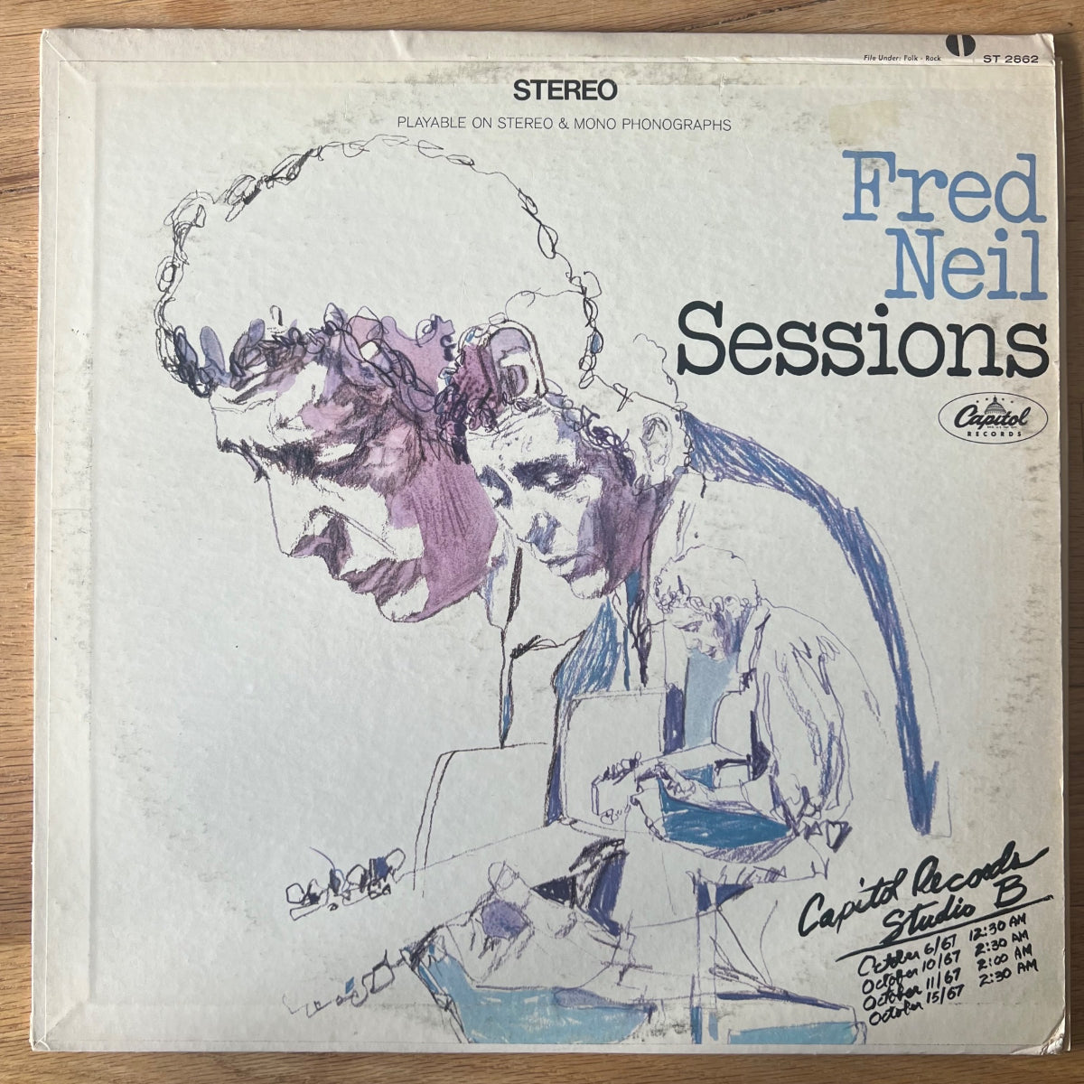 Fred Neil - Sessions / 1. US-Press. 1968 - (VG++/VG+)