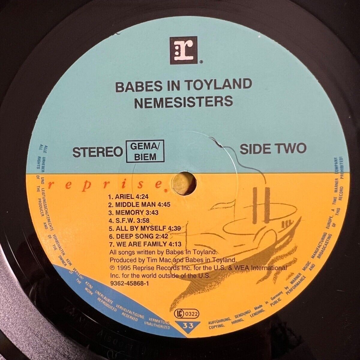 Babes In Toyland - Nemesisters / 1st EU Pres. 1995 - (M-/VG++)