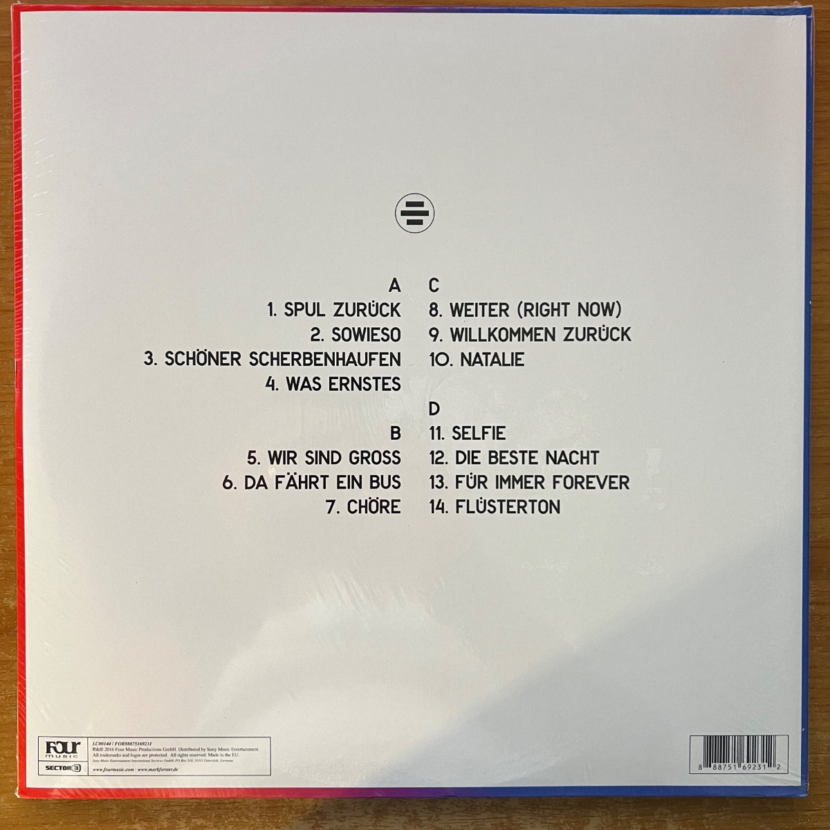 Mark Forster - Tape / 2 LP & CD - 1. D-Press. 2016 - (Mint & Sealed)