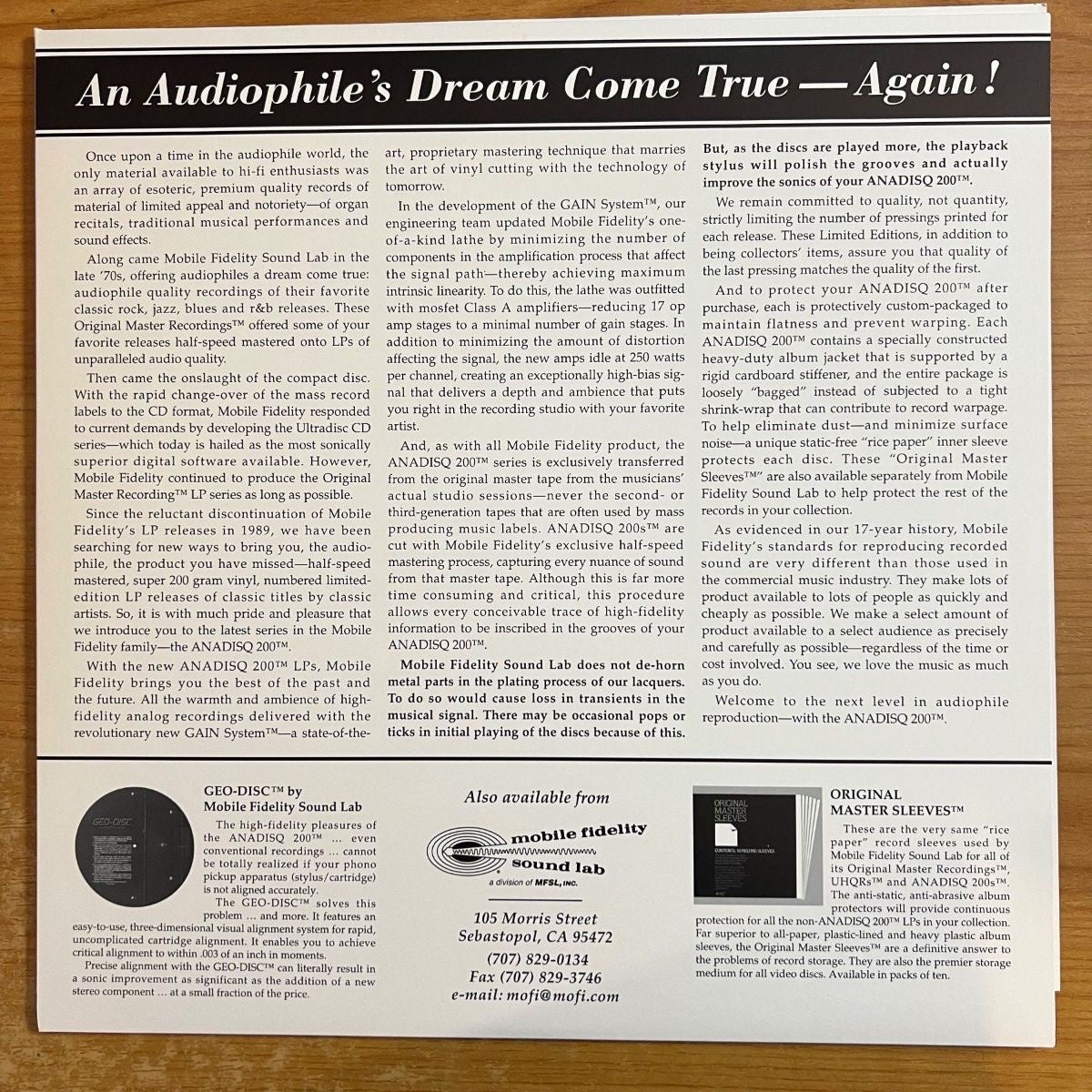 Bernard Hermann - The Fantasy Film World Of / Audiophile MFSL 1995 - (Mint)