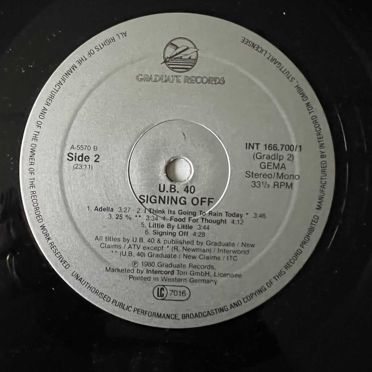 UB40 - Signing Off / LP & 12" Maxi - 1. D-Press. 1980 - (VG++/VG++)