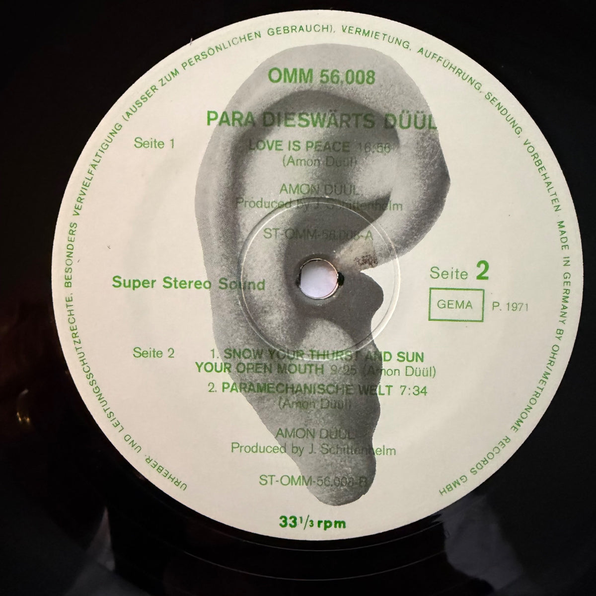 Amon Düül - Paradieswärts Düül / 1. D-Press. 1971 - (VG++/VG++)