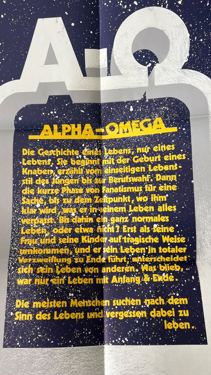 Alpha Omega - A Life / 1. Swiss-Press. 1977-  Incl. Poster - TOP