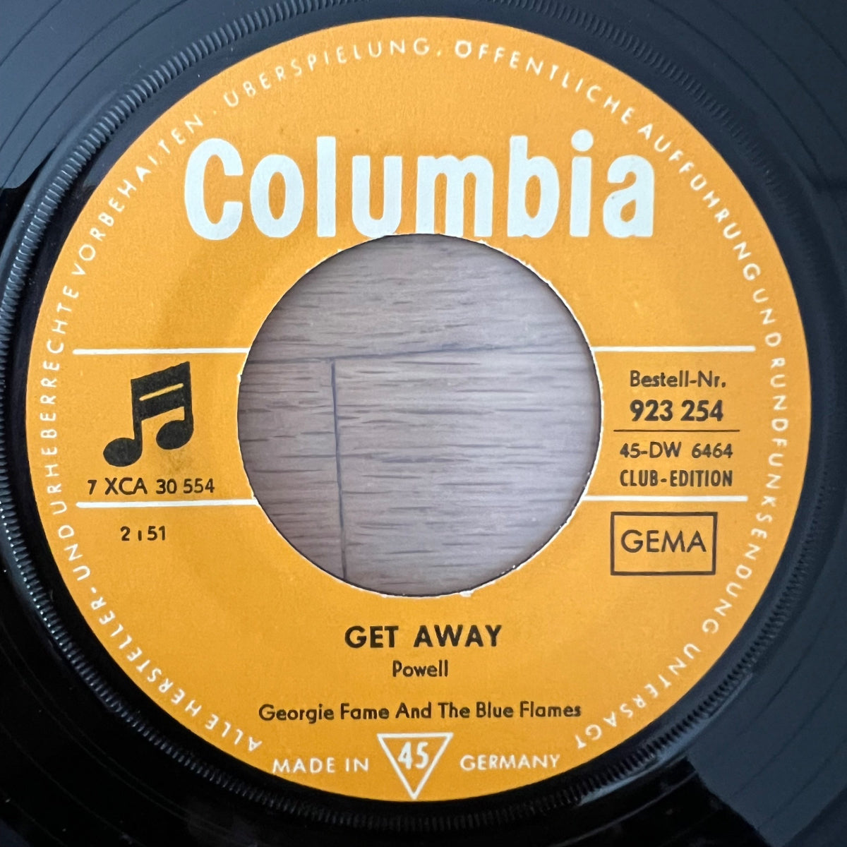Georgie Fame & The Blue Flames - Get Away / 1. Swiss-Press. 1966 (VG+/VG++)