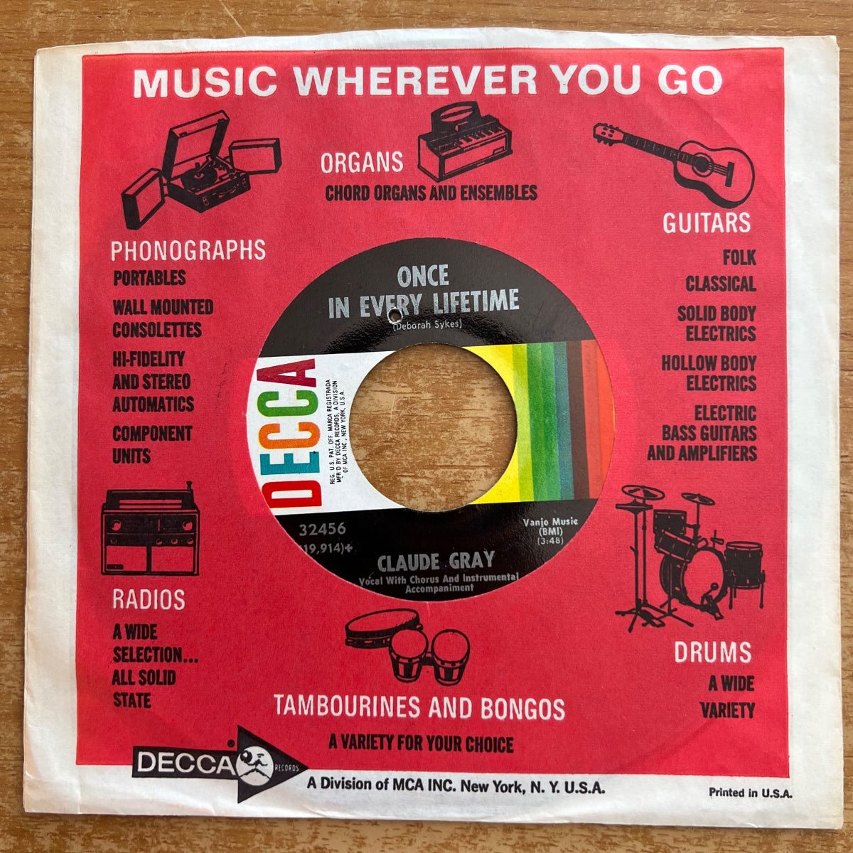 Claude Gray - Don't Give Me A Chance / 1. US-Press. 1969 - (M-/VG+)
