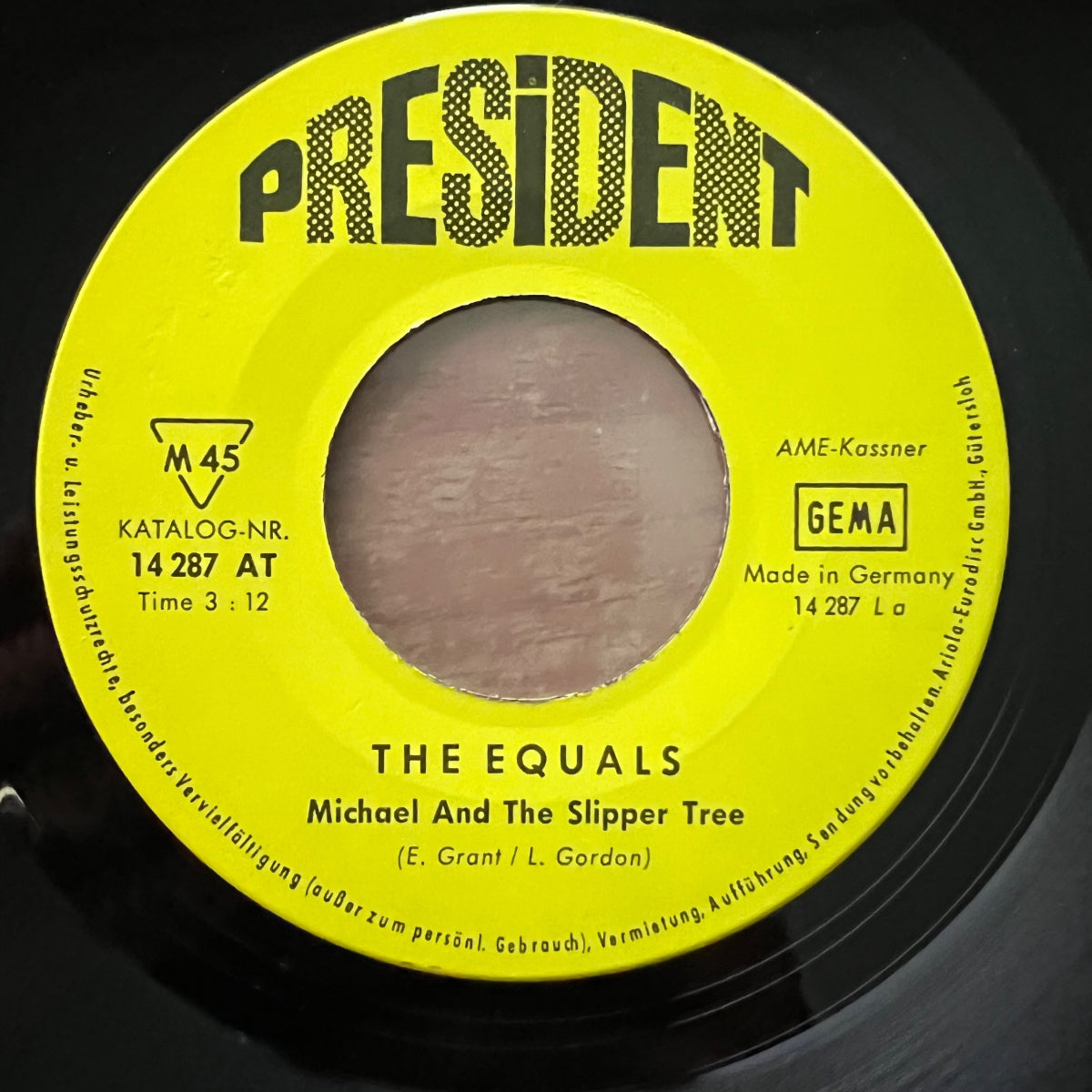 Equals - Michael And The Slipper Tree / 1. D-Press. 1969