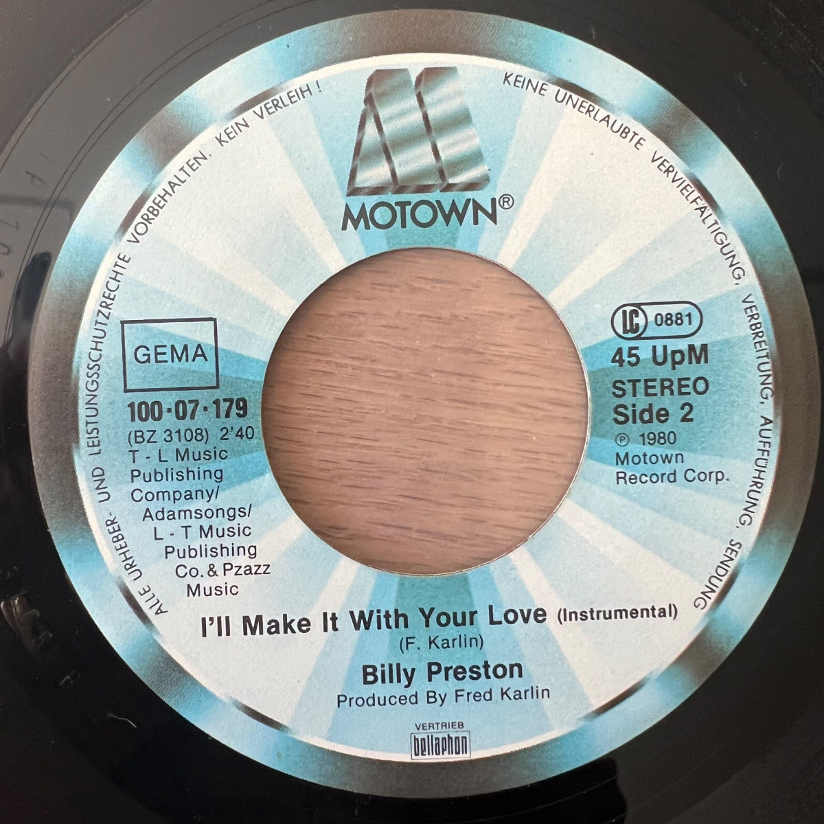 Billy Preston - I'll Make It With Your Love / 1. D-Press. 1980 - (M-/VG+)