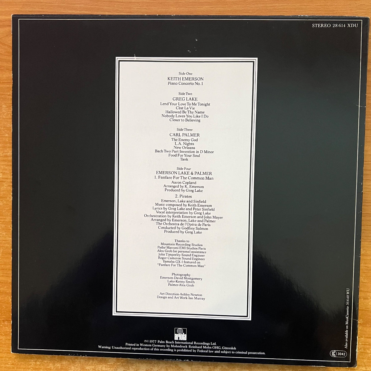 Emerson Lake & Palmer - Works Vol. 1 / Swiss-Press. 198? - (VG++/VG++)