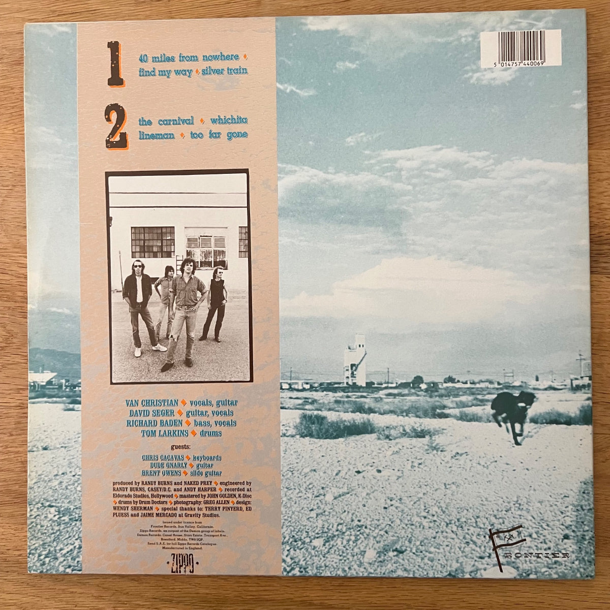 Naked Prey - 40 Miles From Nowhere / 1. UK-Press. 1987 - (M-/M-)