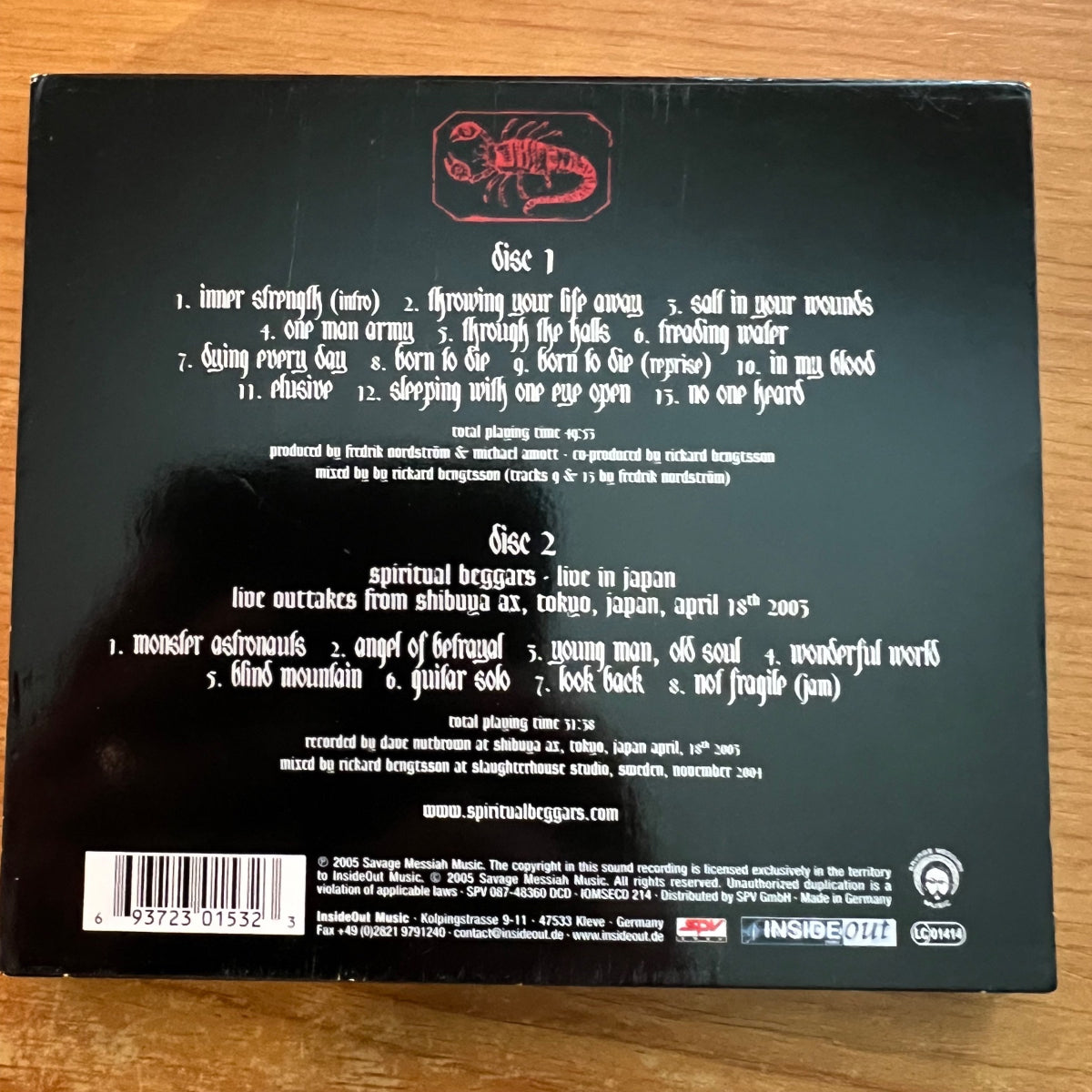 Spiritual Beggars - Demons / 2 CD - 1. D-Press. 2005