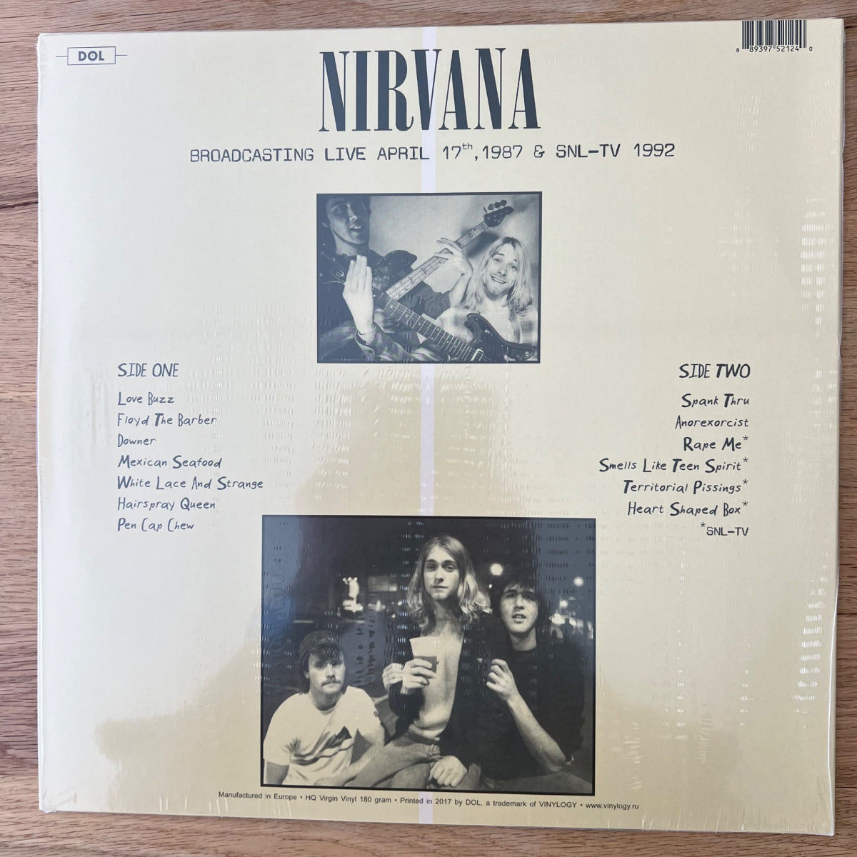 Nirvana - Broadcasting Live KAOS-FM / 1. EU-Press. 2017 - (Mint & Sealed)