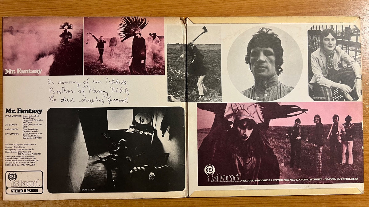 Traffic - Mr. Fantasy / 1. UK-Press. 1967 - Rough Label - (VG++/VG+)