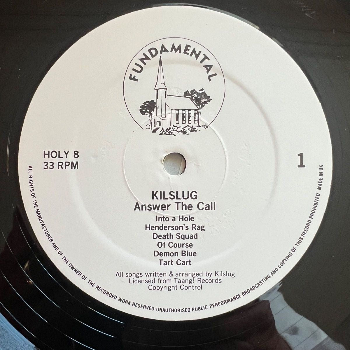 Kilslug - Answer The Call / 1. UK-Press. 1986 - (M-/M-)