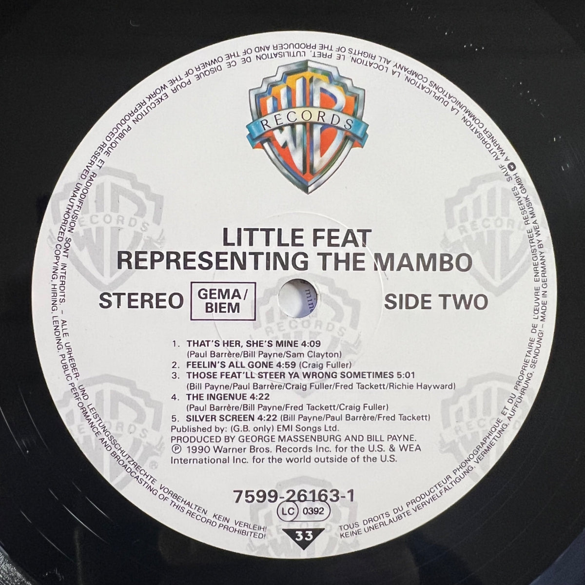 Little Feat - Representing The Mambo / 1. EU-Press. 1990 - (M-/M-)