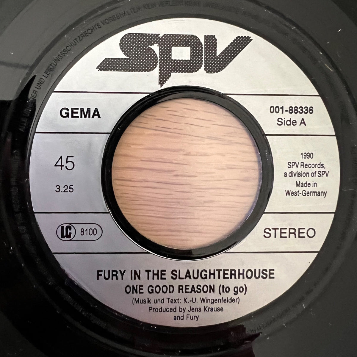 Fury In The Slaughterhouse - One Good Reason / 1. D-Press. 1990 - (VG++/VG+)
