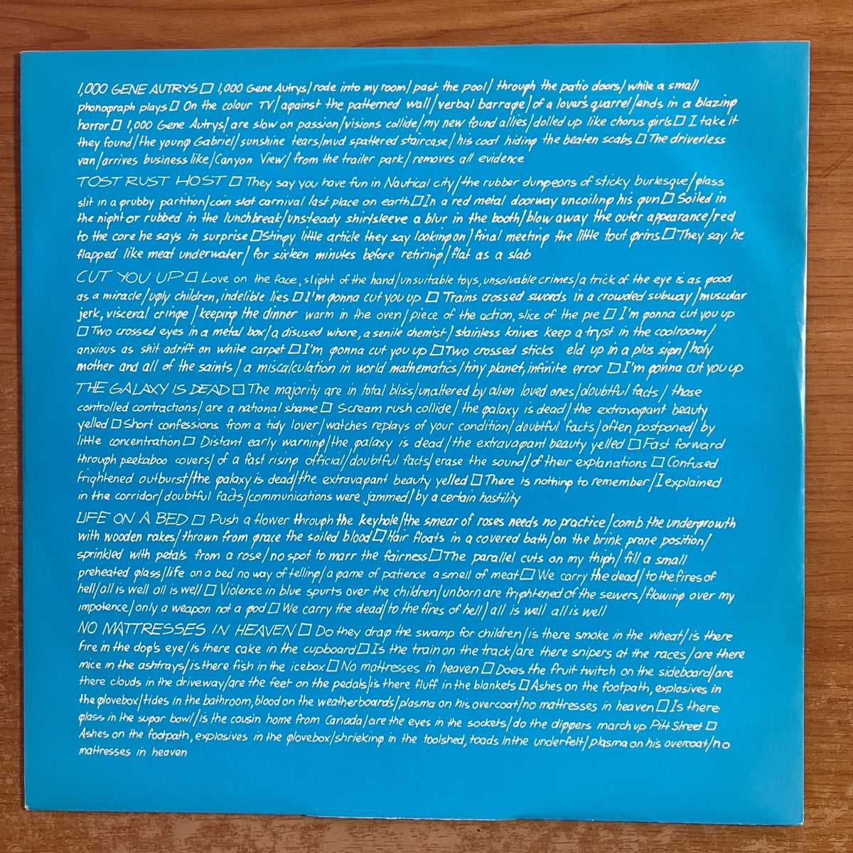 Scattered Order - Career Of The Silly Thing / 1. UK-Press. 1986 - (M-/VG+)