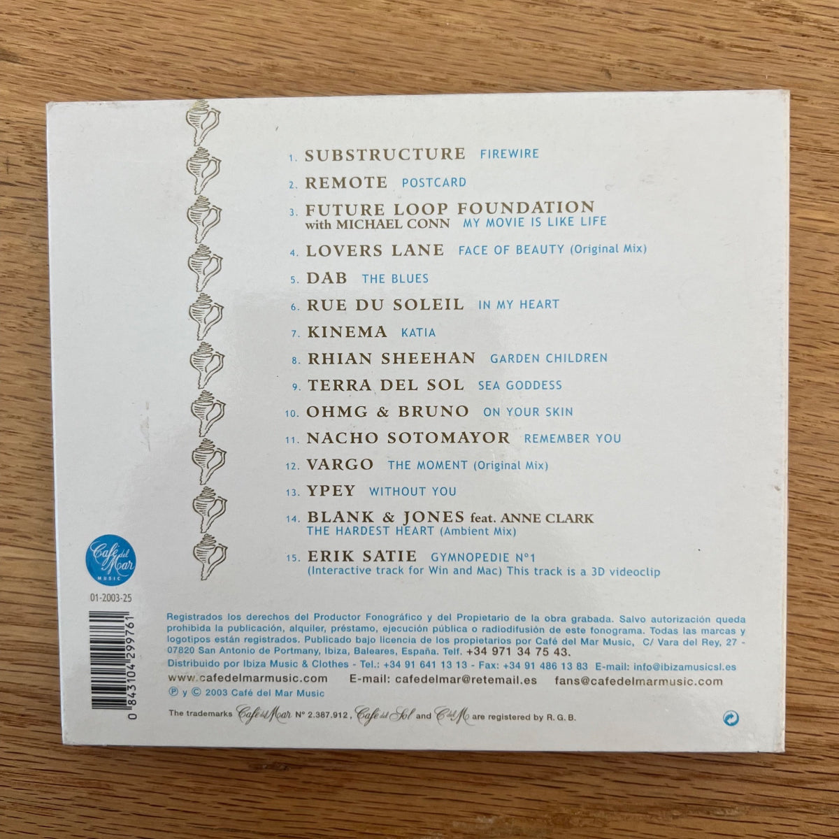 Various - Café Del Mar Volumen Diez / CD - 1. Spain-Press. 2003 - (M-/M-)