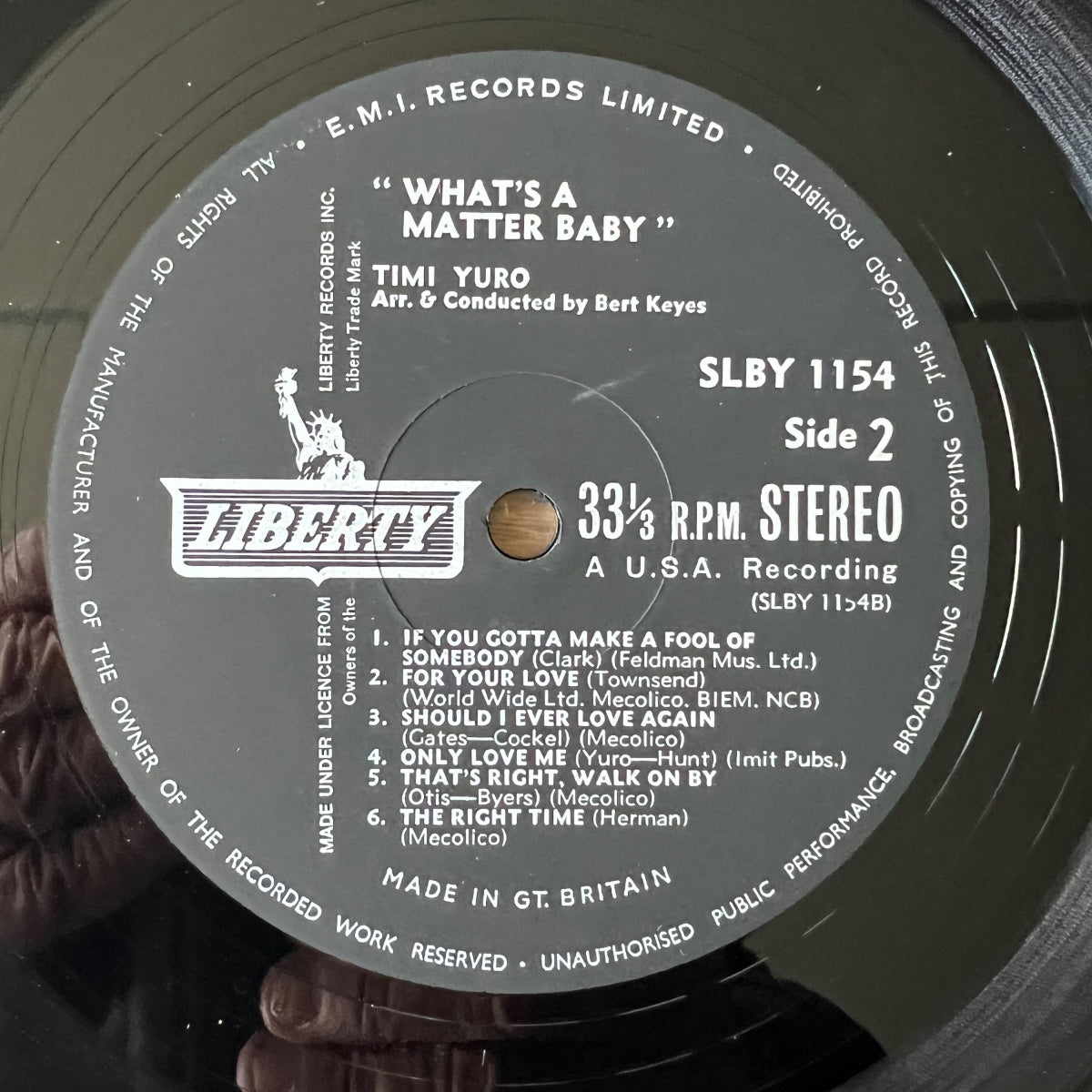 Timi Yuro - What's A Matter Baby / 1. UK-Press. 1962 - (M-/VG++)