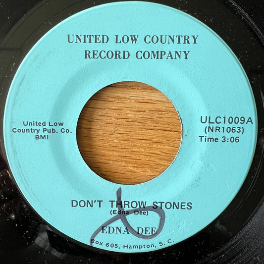 Edna Dee - Don't Throw Stones / 1. US-Press. 1970 - (VG++/Neutral)