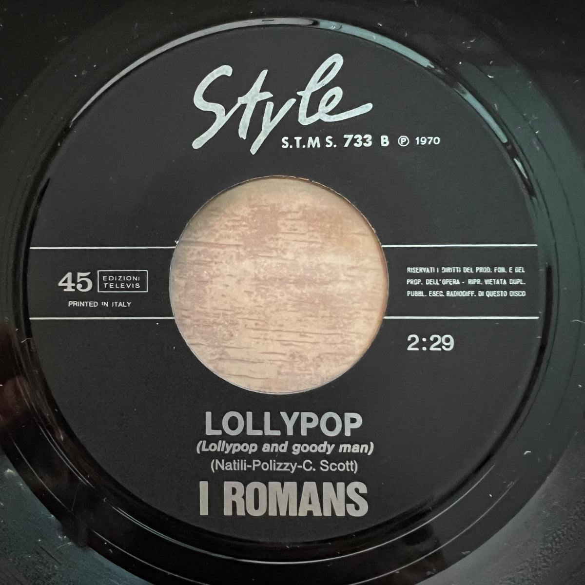 I Romans - Nel Fondo Di Un Bicchiere / 1. Italy-Press. 1970 - (VG++/VG++)