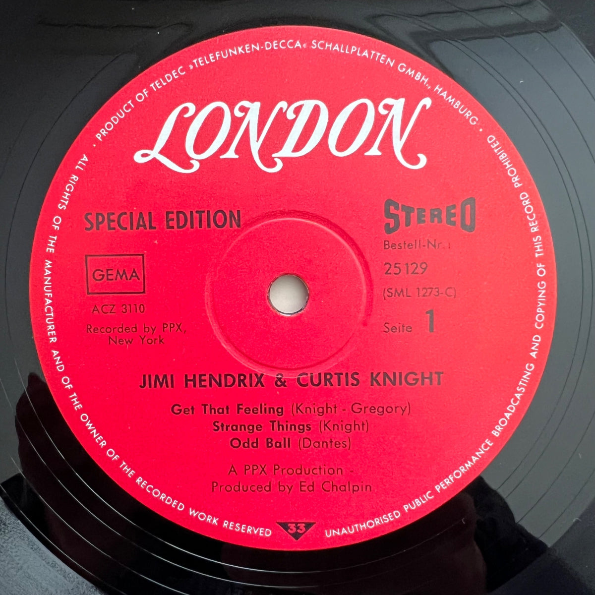 Jimi Hendrix & Curtis Knight - Same / 1. Swiss-Press. 197? - (M-/M-)