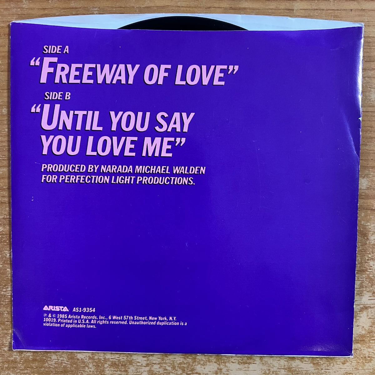 Aretha Franklin - Freeway Of Love / 1. US-Press. 1985 - (M-/M-)
