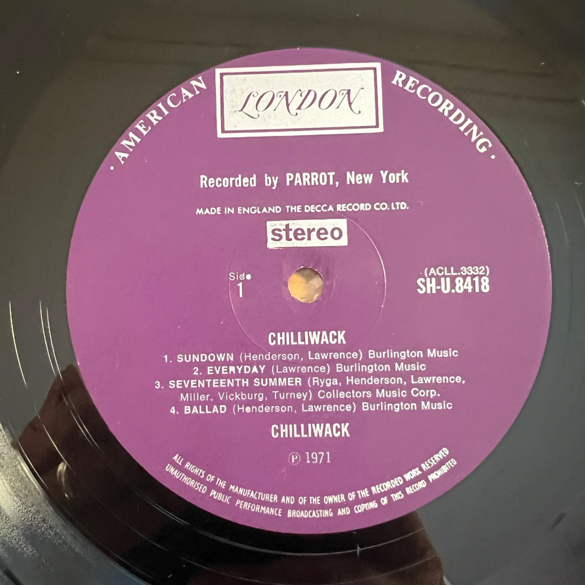 Chilliwack - Same / 1. UK-Press. 1971 - (M-/VG++)