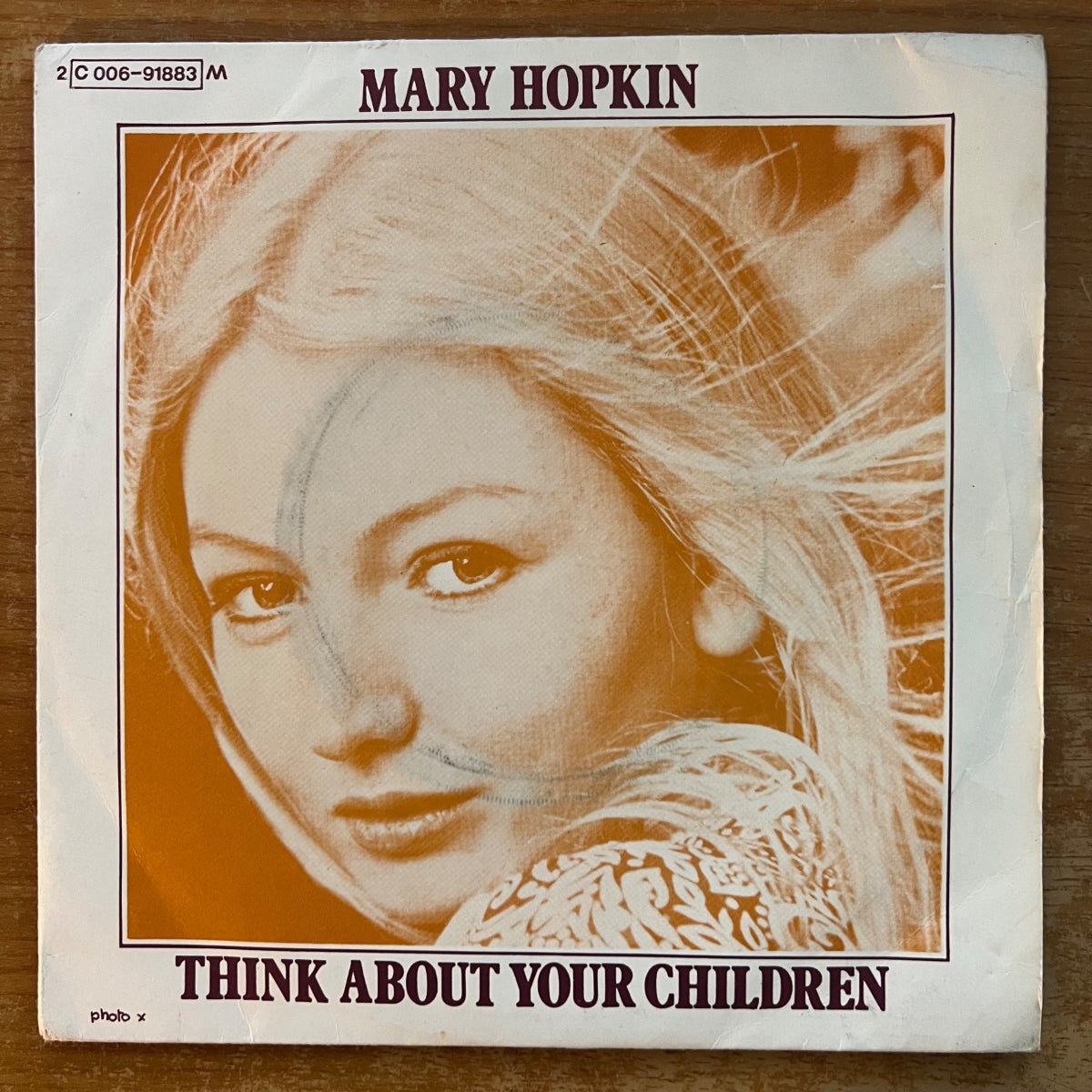 Mary Hopkin - Think About Your Children / 1. France-Press. 1970 - (VG+/VG+)
